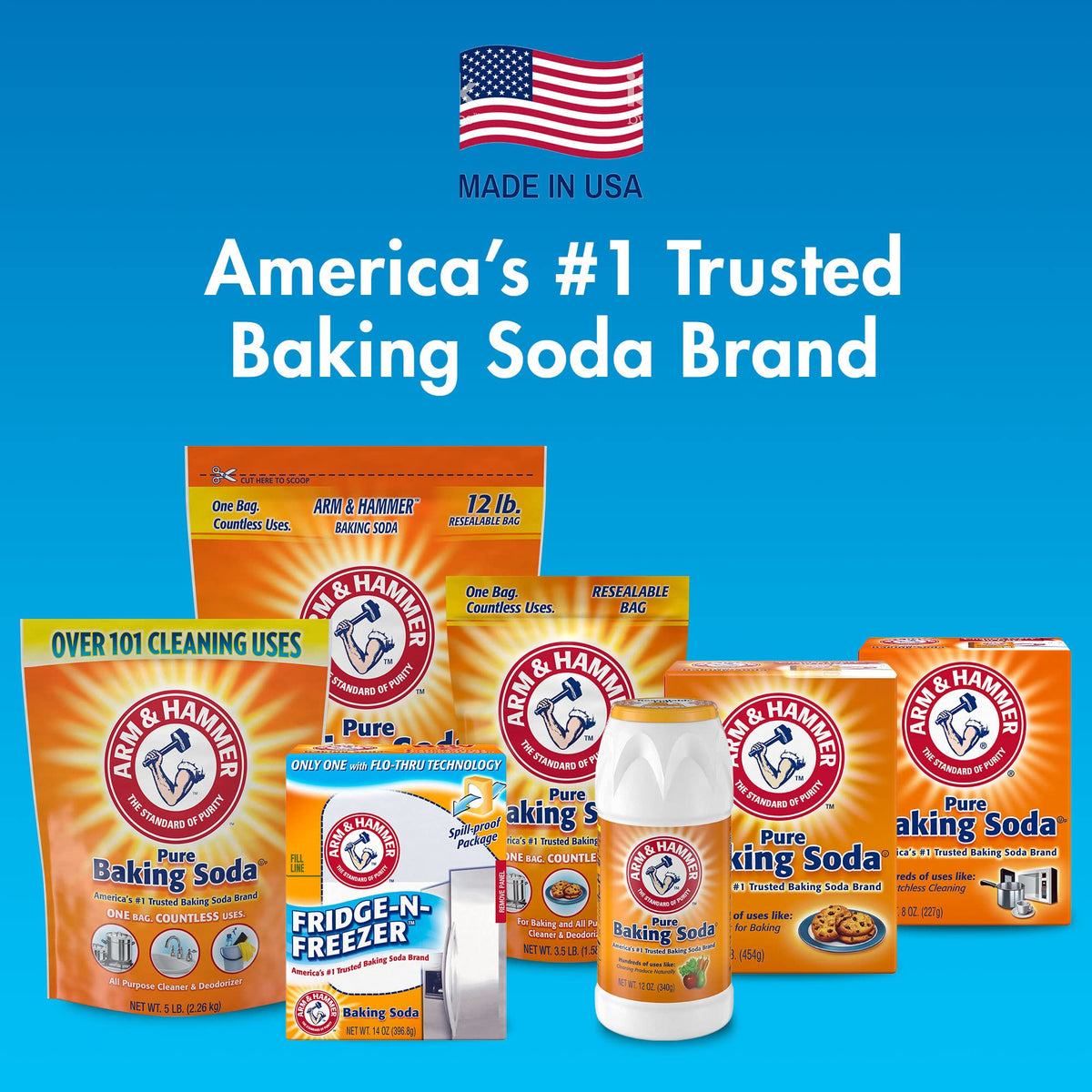 ARM & HAMMER 4.3 Ounce (Pack of 1) / White / Fridge Fresh Compact Refrigerators