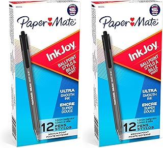Paper Mate InkJoy 100 RT Ballpoint Pens, 12/Dozen (Pack of 2)