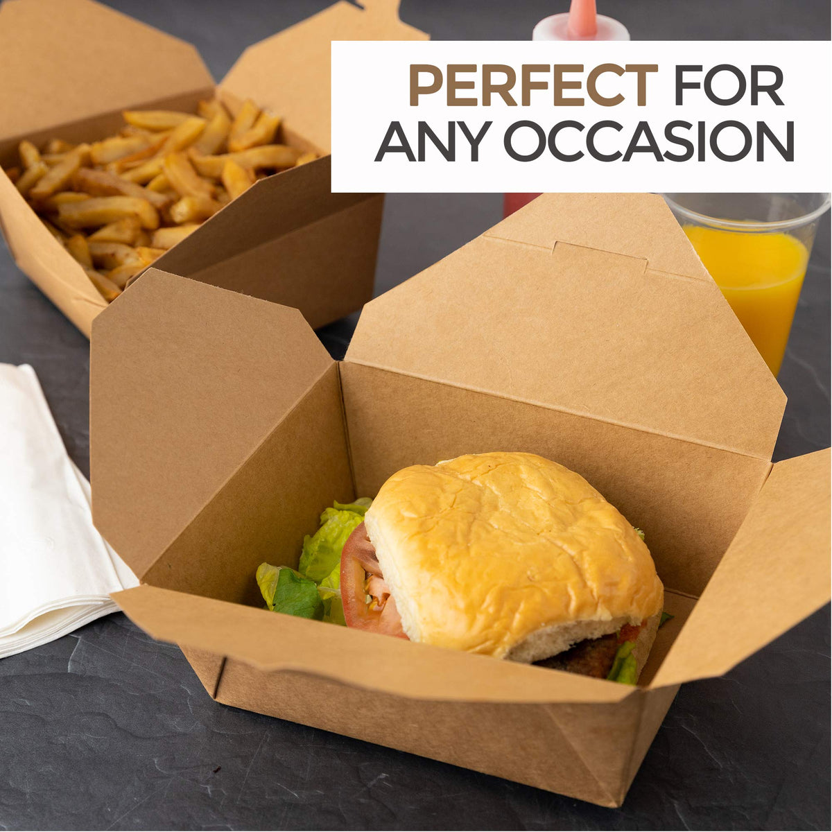 Stock Your Home Fifty Pack (45 Oz) / Kraft Brown / 45.0 ounces Boxes