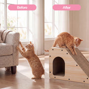 THE LICKER STORE Oak Wood Finish / 23.63" / Modern Scratching Posts