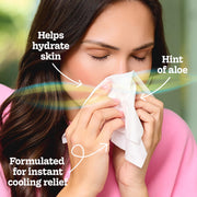 Cooling + Aloe Facial Tissues by Kleenex – 1 Count (Pack of 4), Paper, Blue, Pack of 4, Model 10036000565239