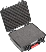 Global Industrial Waterproof Hard Case W/Pinch Tear Foam, 11"L x 9-11/16"W x 4-3/16"H, Black