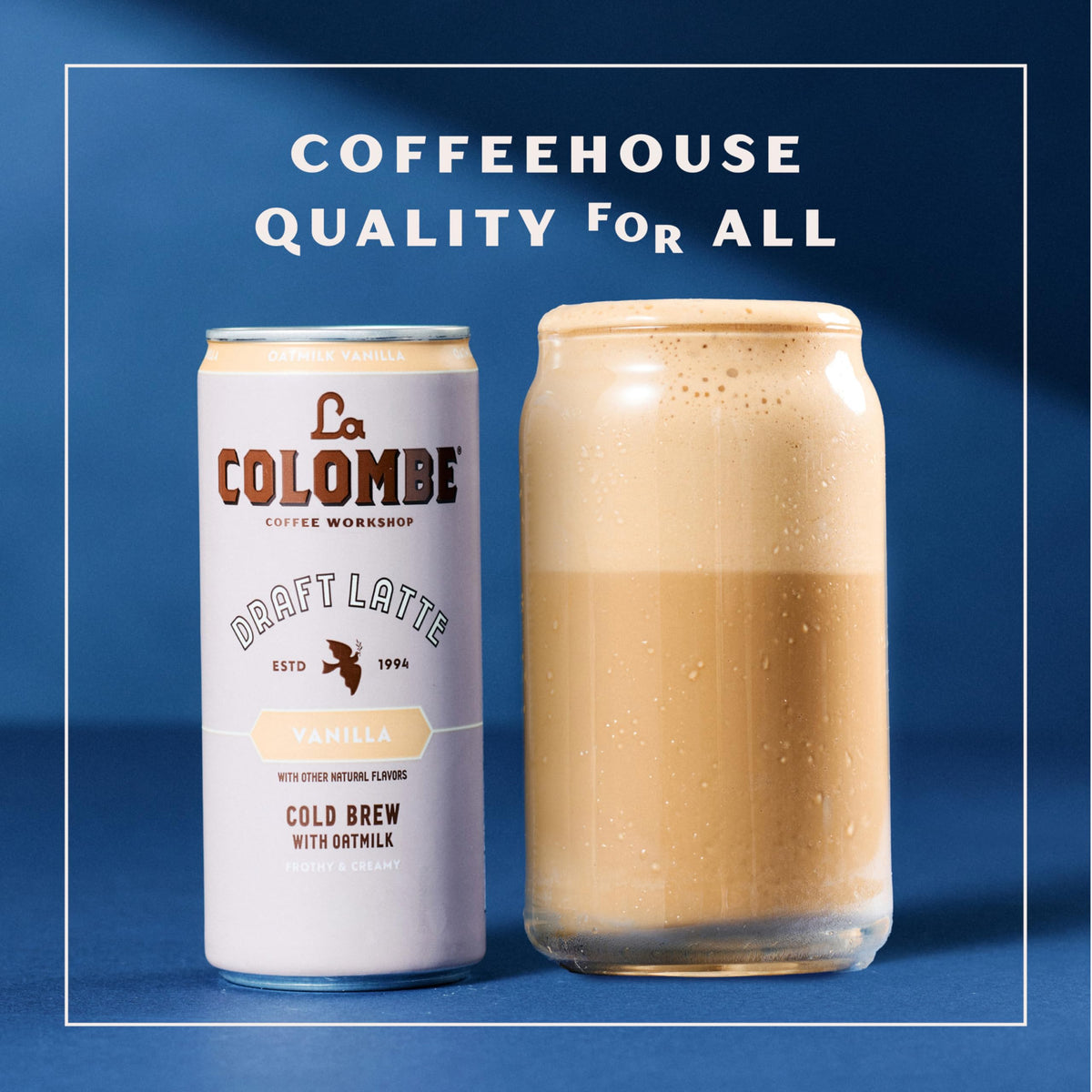 Coffee, Oatmilk Vanilla Latte, 11 fl oz Cans, Coffeehouse Quality Cold Brew, Specialty Grade Coffee Beans, Ready-to-Drink On-the-Go, (Pack of 24) by La Colombe – Model LCT00521