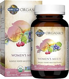 Garden of Life Organics Women's Multivitamin, USDA Organic, 60 Tablets