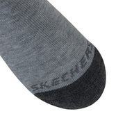 Boys' 10-Pack Performance No Show Socks by Skechers – Spandex, Gray, Model S107408-922-922-5-6.5