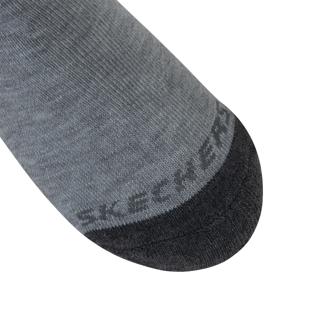 Boys' 10-Pack Performance No Show Socks by Skechers – Spandex, Gray, Model S107408-922-922-5-6.5