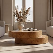 Ely - Modern Faux Burl Coffee Table