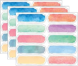 Teacher Created Resources Watercolor Labels Magnetic Accents, 20 Per Pack, 3 Packs