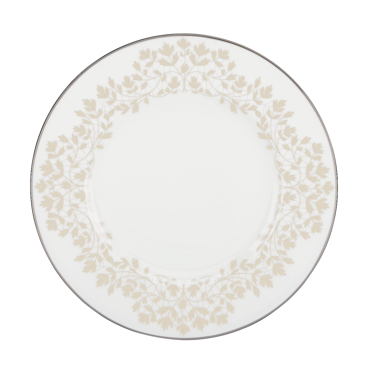 Nature's Vows Accent Plate by Lenox – Medium, Bone China, White, Model 815130