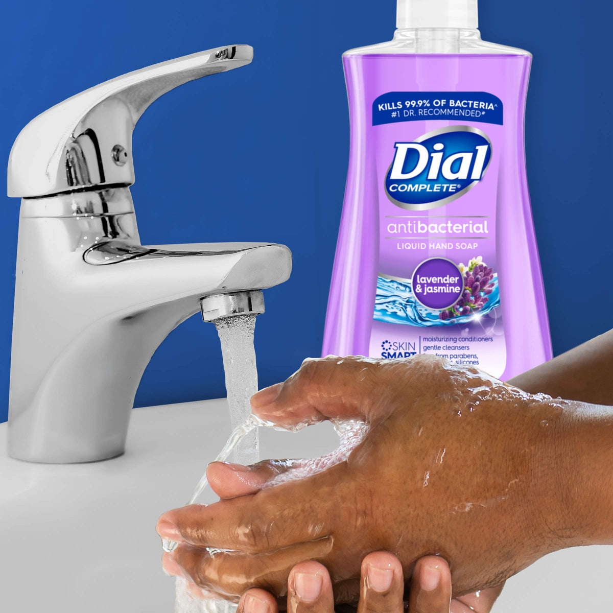 Antibacterial Liquid Hand Soap by Dial – 7.5 Fl Oz (Pack of 1), WHITE, Model 0190l