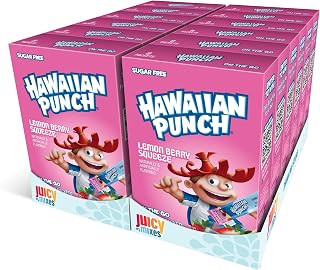 Hawaiian Punch Powder Drink Mix – Sugar Free & Delicious, Excellent source of Vitamin C (Lemon Berry Squeeze, 96 Sticks)