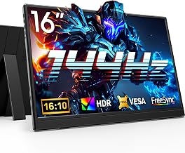 Yxk Portable Monitor 16 inch 1200P 144Hz IPS HDR Ultra-Slim Gaming Monitor