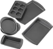 Wilton Advance Select 6 Piece Nonstick Bakeware Set, Durable, Scratch-Resistant Baking Pans with Silicone-Infused Coating, Oven Safe, Dishwasher Safe, PFAS-Free Kitchen Baking Set
