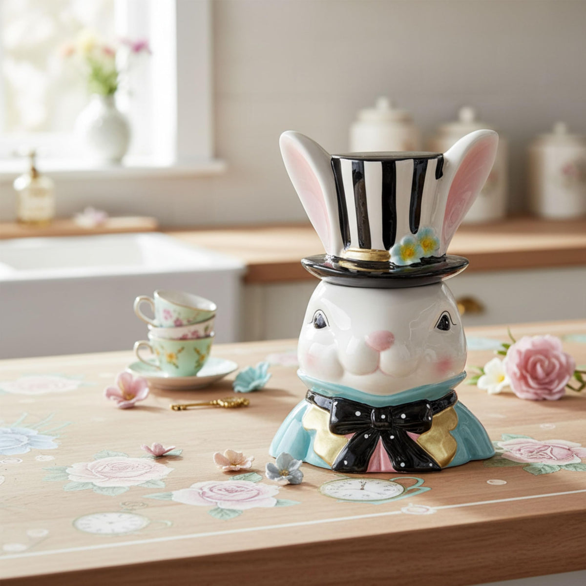 10 Strawberry Street Bluebell Cottontail / 52 fl oz / 52.0 fluid_ounces Cookie Jars