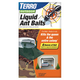 Outdoor Ready-to-Use Liquid Ant Bait Killer and Trap - Kills Common Household Ants - 4 Bait Stations by Terro – 4 Bait Stations, Plastic, Green, Model T1804-6