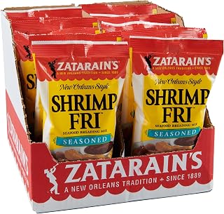 Zatarain's Seasoned Shrimp Fri Seafood Breading Mix, 10 oz (Pack of 12)