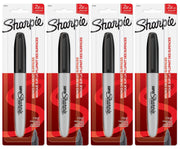 Super Permanent Marker by Sharpie – 1 Count (Pack of 4), Black, Pack of 4, Model 33101PP4PK