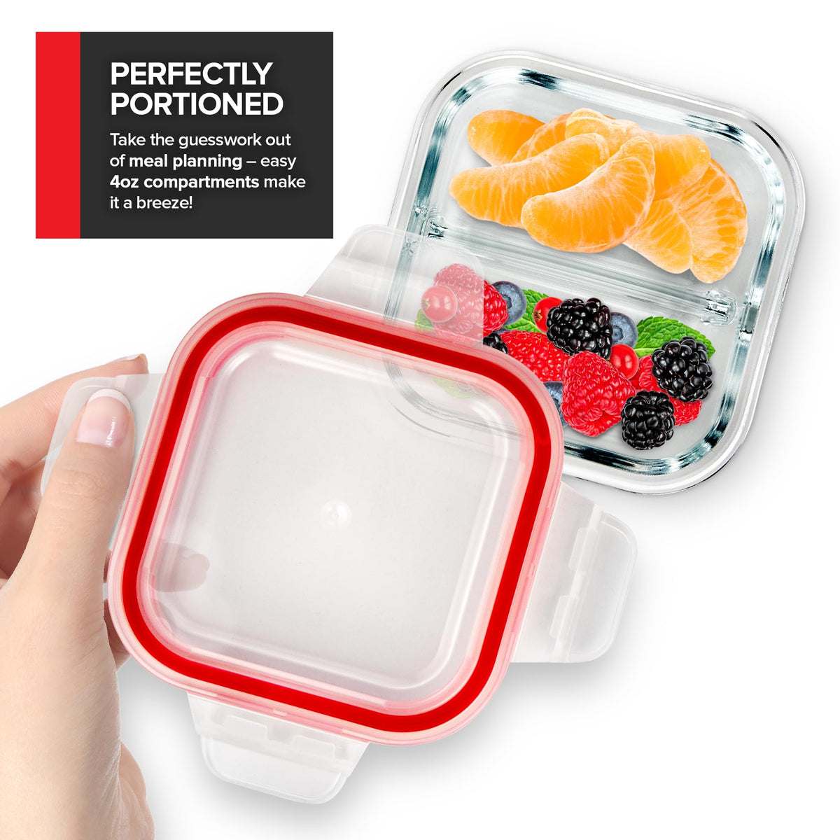 Glass Portion Control Bariatric Containers (36 Pack) by Stock Your Home – 4 oz Pack of 36, 4.0 fluid_ounces, Plastic, 36 Pack, Pack of 36