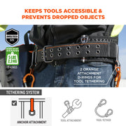 5557 Padded Tool Belt by Ergodyne – XL/2XL, 74% EVA, 16% Polyester, 7% Aluminum, 3% Other, Black, Model 13687
