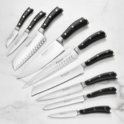 Wusthof 16 Piece Knife Set with Acacia Block by Wüsthof – 16 Piece, Stainless Steel,Steel, 16 Piece (Acacia), Pack of 16, Model Classic Ikon