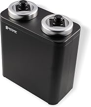 San Jamar Frontline Portion Cup Dispenser, Dispenses Cups and Lids, Plastic, 6.5 x 11.75 Inches, Black