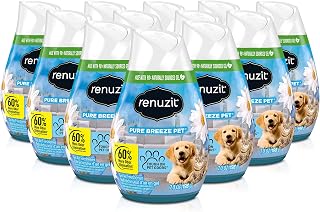 Renuzit Gel Air Freshener, Pure Breeze, 3 Pack, 4 Count, 12 Total Air Fresheners