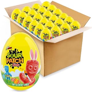 Sour Patch Kids Soft & Chewy Easter Candy, 24 Easter Eggs, 12 Count (Pack of 2)