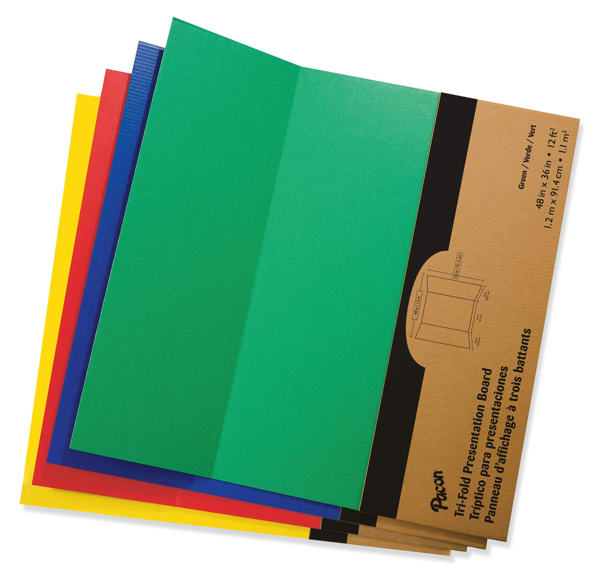 Presentation Board by Pacon – Assorted Colors, Pack of 24, Model P3765