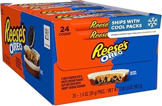 Reese's OREO Peanut Butter Cups Candy Packs, 1.4 oz, 24 ct