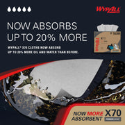 Wypall 192 Count (Pack of 1) / White / WypAll* X70 Cloths Disposable Wipes
