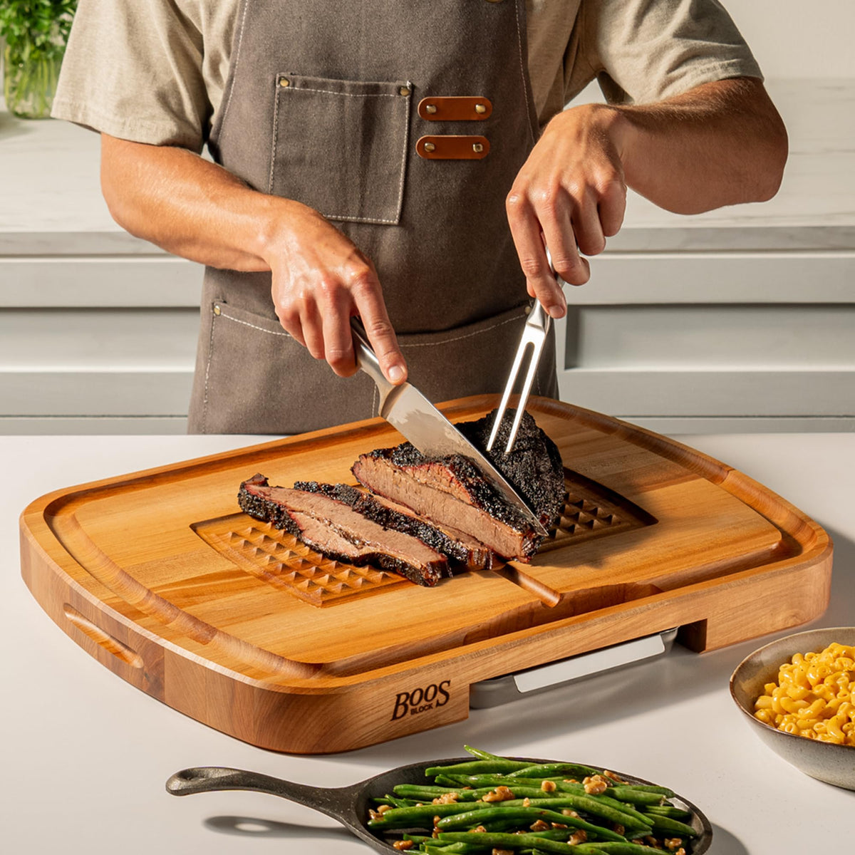 Boos Block Carving Board, Maple Wood, 24 x 18 Inch