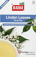 Badia Linden Tea Bag - 25 tea bags per pack - 100 packs per case (Pack of 10)