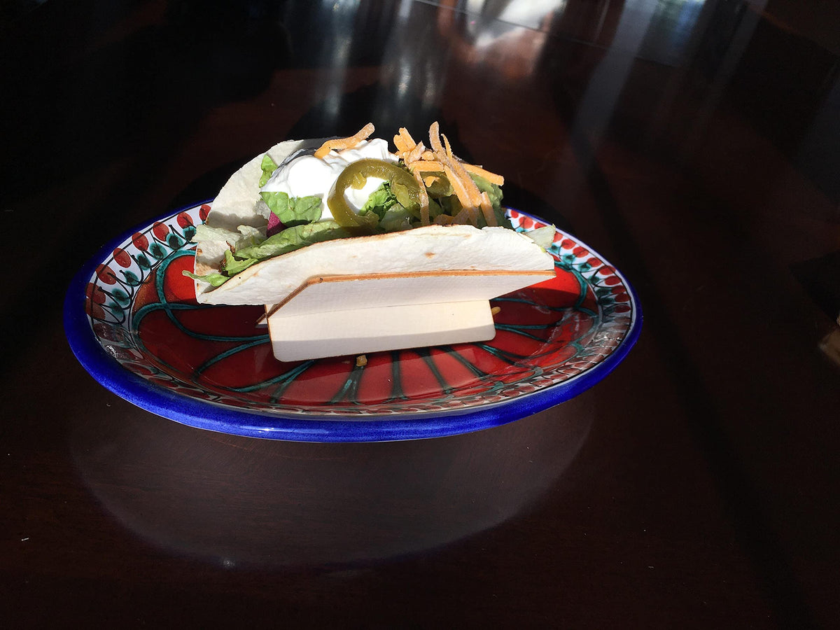 Disposable Taco Taxi by Tablecraft – 3.5" x 2.5" x 1.8", Poplar Wood, Brown, Model 10516