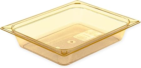 High Heat Food Pan by Carlisle FoodService Products – Half Size, 3.6 quarts, Amber, Model 10420B13