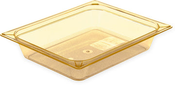 High Heat Food Pan by Carlisle FoodService Products – Half Size, 3.6 quarts, Amber, Model 10420B13