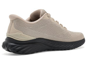Men's Bounder 3.0 Reocurrence Hands Free Slip-in by Skechers – Mesh, Taupe/Black, Model 233459