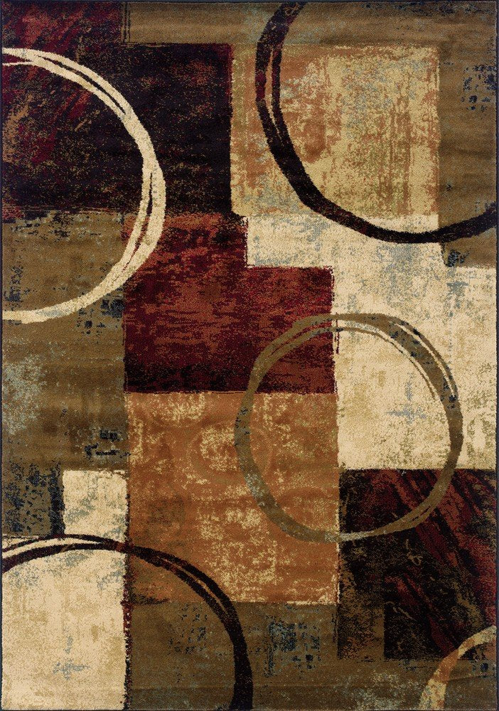 Oriental Weavers 1'11" x 3'3" (Rectangular) / Brown / Contemporary/Casual Area Rugs
