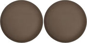 Winco Round Fiberglass Tray with Non-Slip Surface, 14-Inch, Brown (Pack of 2)