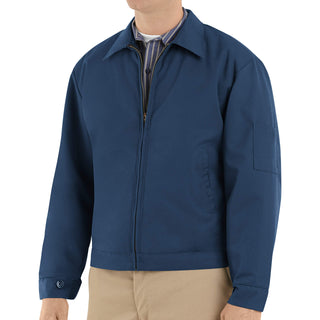 Men's Slash Pocket Quilt-Lined Jacket by Red Kap – XX-Large Tall, Polyester, Navy, Model JT22NV LN XXL