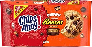 Chips Ahoy! Chewy Chocolate Chip Cookies with Reese's Peanut Butter Cups, Family Size, 14.25 oz