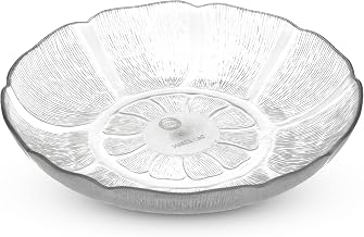 Carlisle FoodService Products Petal Mist Plastic Bowl, 8 Inch Diameter for Catering, Buffets, Restaurants, Polycarbonate (Pc), 24 Ounces, Clear, (Pack of 36)