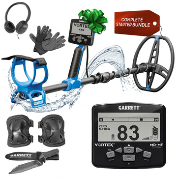 Vortex VX5 Bundle by Garrett Metal Detectors – VX5 Starter Kit, Metal, Blue, Pack of 6, Model 1142865