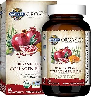 Garden of Life Organics Plant Collagen Builder, 60 Tablets
