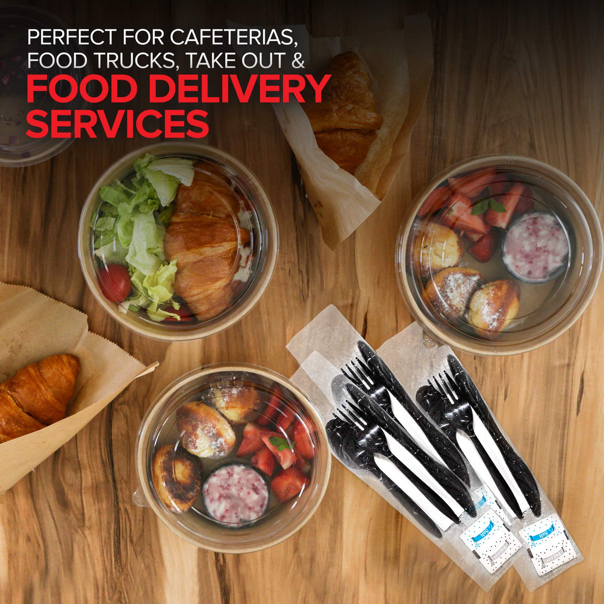 Stock Your Home Black / 250 Count / Casual Spoons