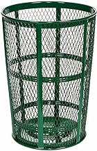 Global Industrial Outdoor Metal Trash Container, 48 Gallon, Green