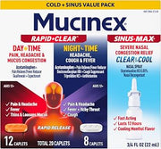 Mucinex Rapid+Clear Caplets (20ct) & Nasal Spray (0.75 oz) Combo Pack