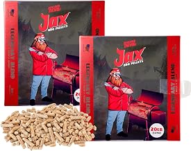 Jealous Devil Jax Legendary Blend BBQ Pellets 2 Pack - Made from Cherry, Maple, and Hickory Hardwoods - 100% Natural, JDJAX20_X2