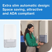 PeakServe Automatic Paper Hand Towel Dispenser White H by Tork – H5, White, Model 552540