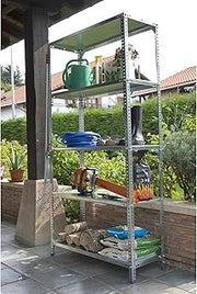 AR Shelving Rust Resistant Galvanized Steel for Patio, Garden Industry, Height 76 in, Width 39.4 in, Depth 16 in, Model# MEGA 16