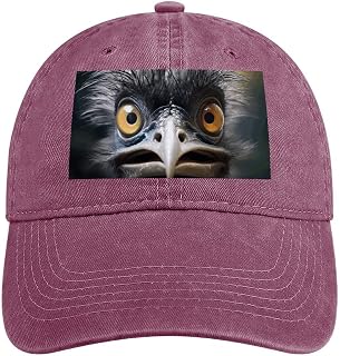 Baseball Cap Cowboy Dad Hat for Men Women Baseball Hat Emu Golf Dad Cap